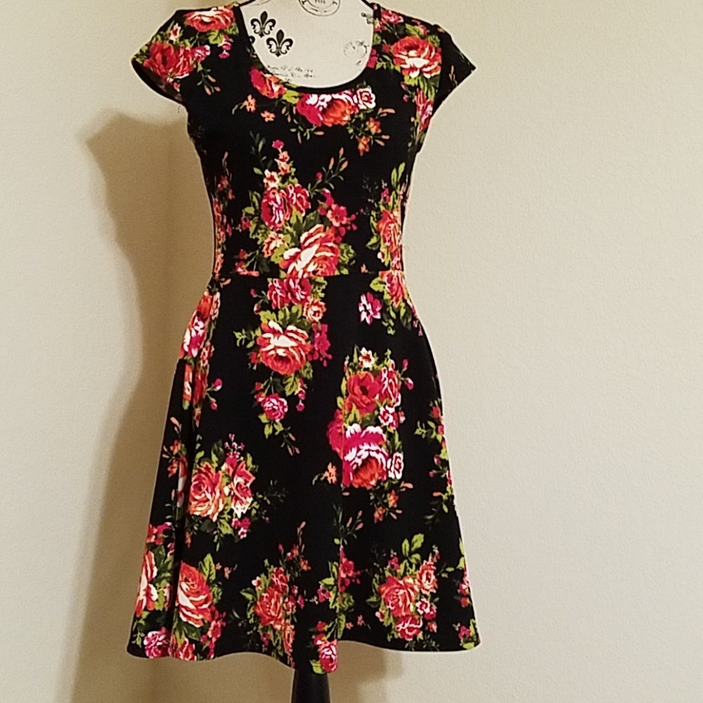 Black Floral Dress
